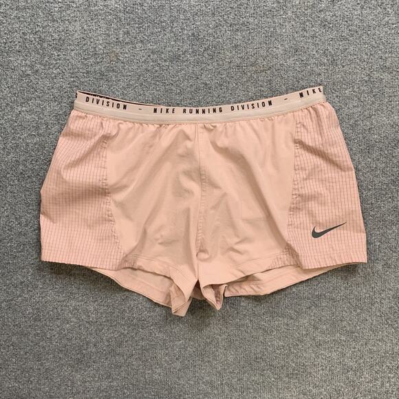 Nike Shorts Womens M Medium Bellini Black Dri Fit Run Division Tempo Luxe Lined - Picture 2 of 13